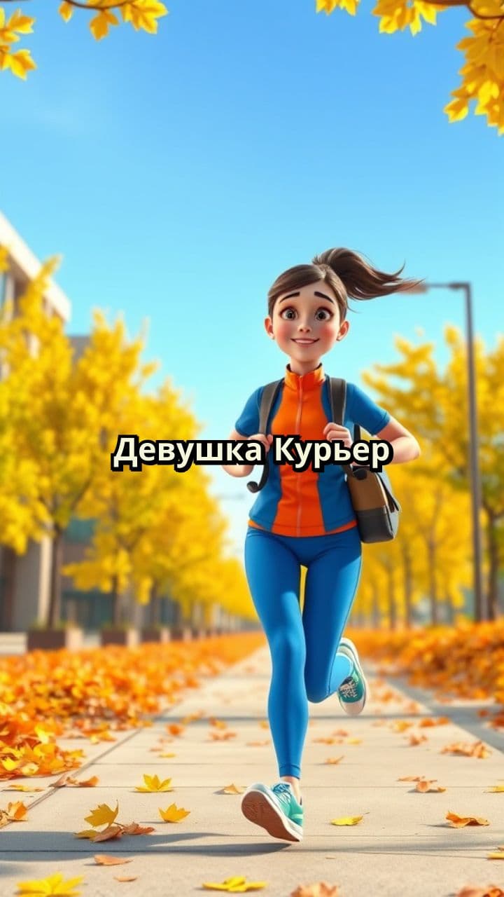 Курьер с заказом продуктов