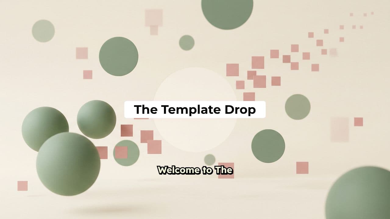 The Template Drop - Quick Start Guide