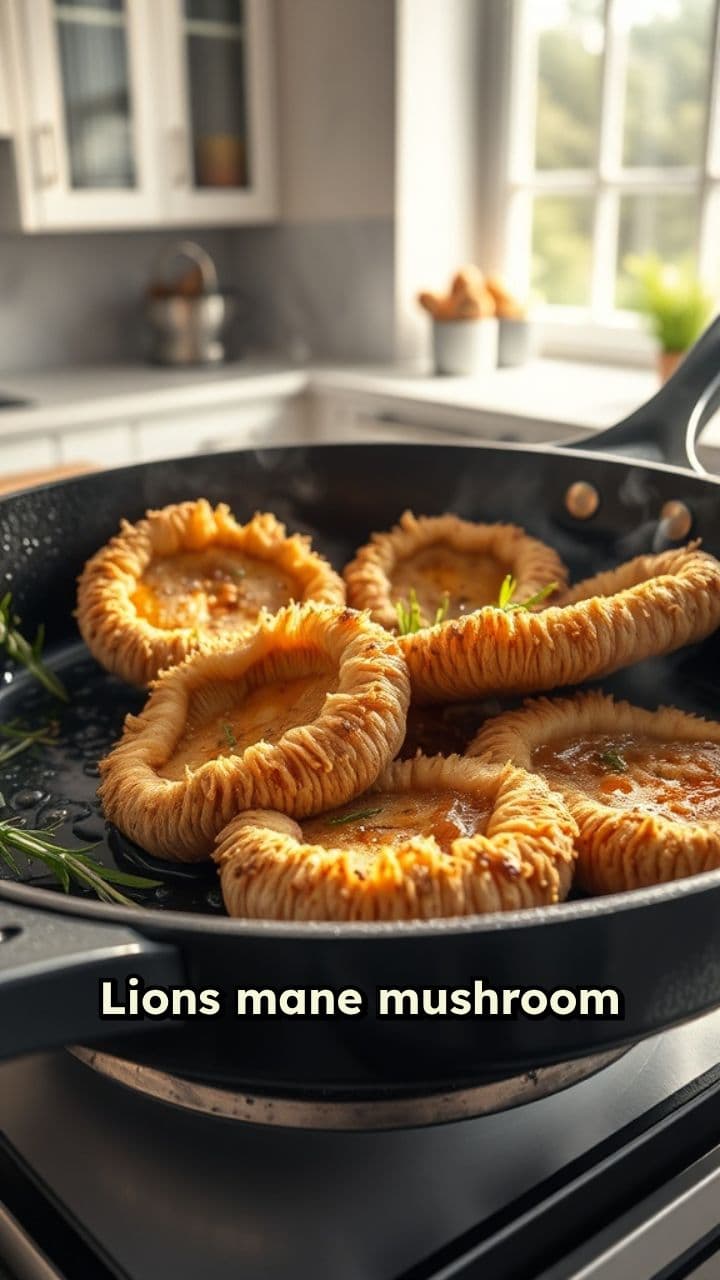 Sizzling Lion’s Mane Mushroom Steaks