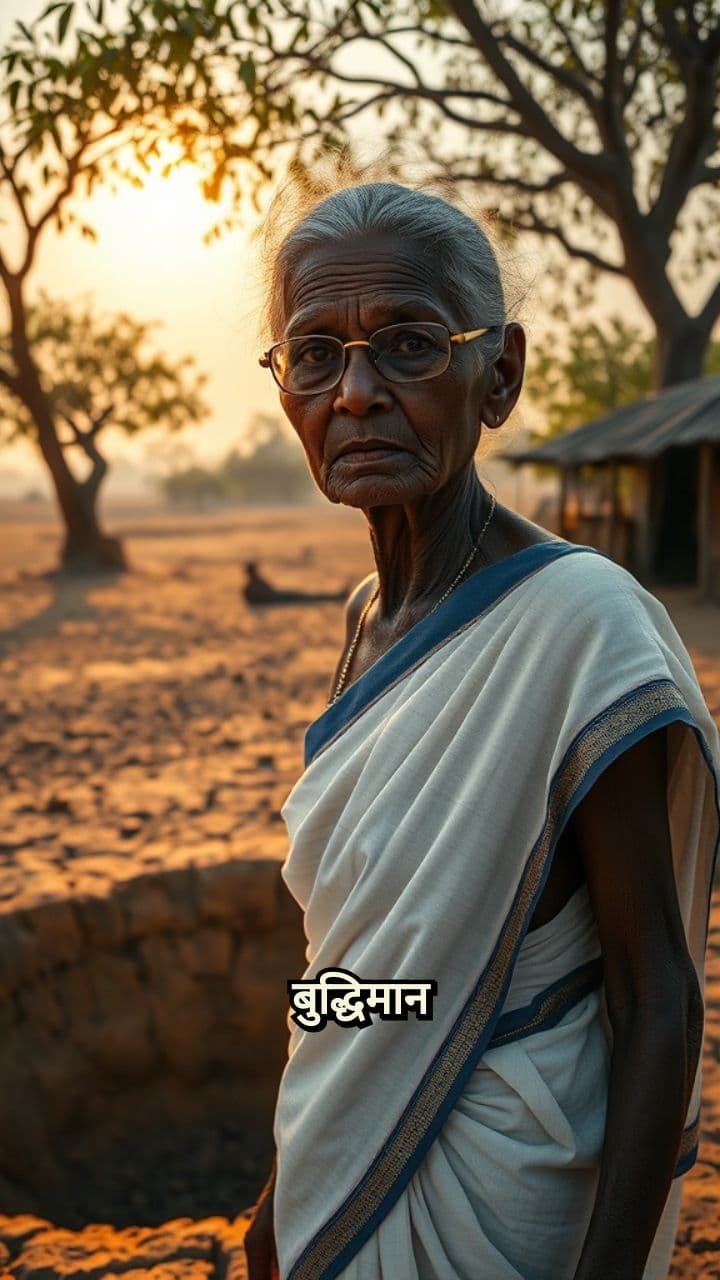 बुद्धिमान बुढ़िया का तालाब