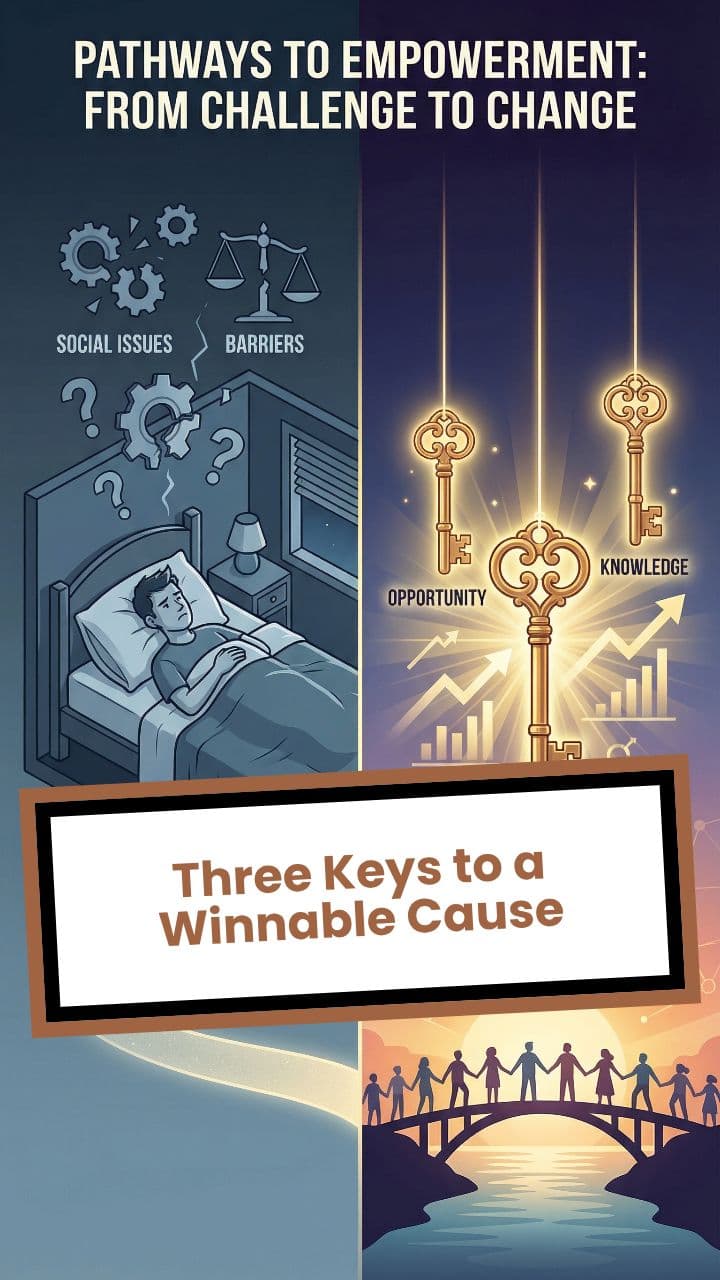 Three Keys to a Winnable Cause