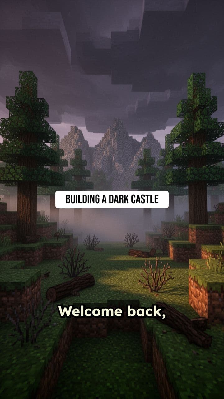 Minecraft Dark Fantasy Castle Build