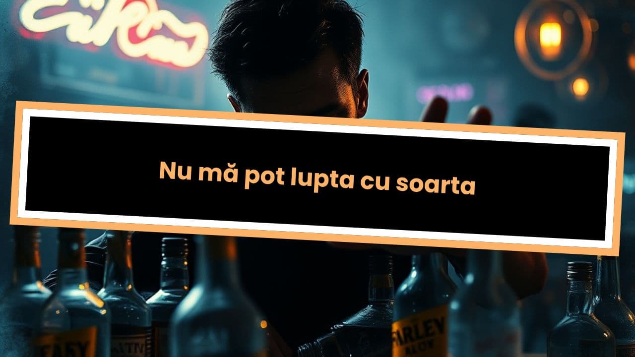 Nu mă pot lupta cu soarta