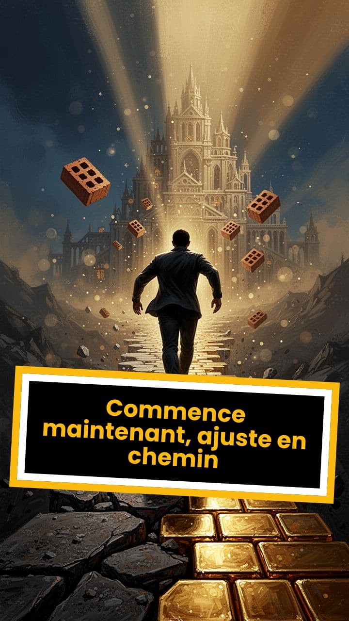 Commence maintenant, ajuste en chemin