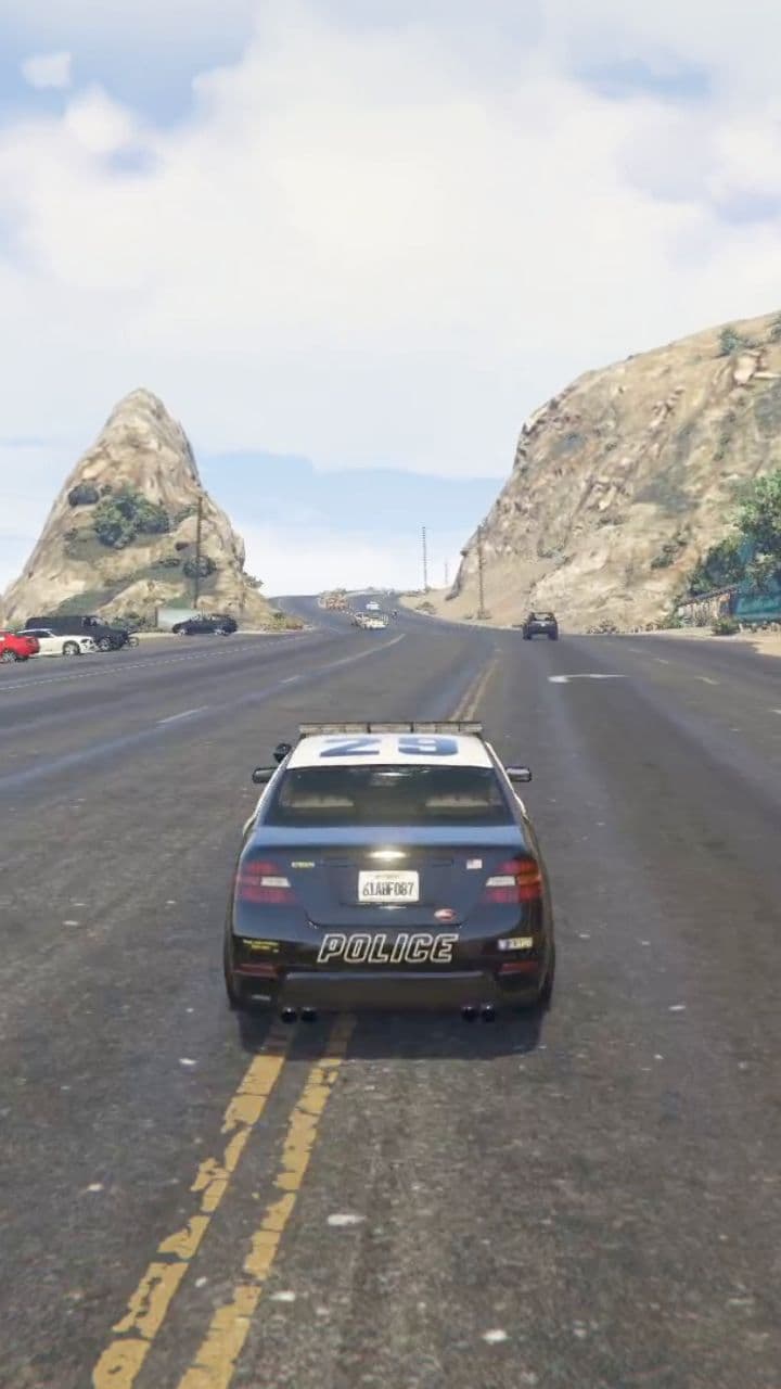 Intense Police Chase