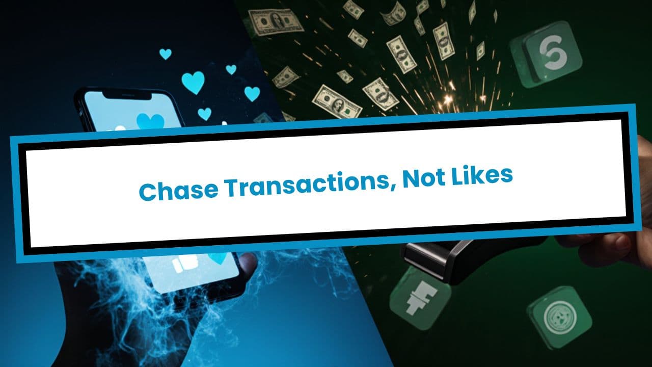Chase Transactions, Not Likes