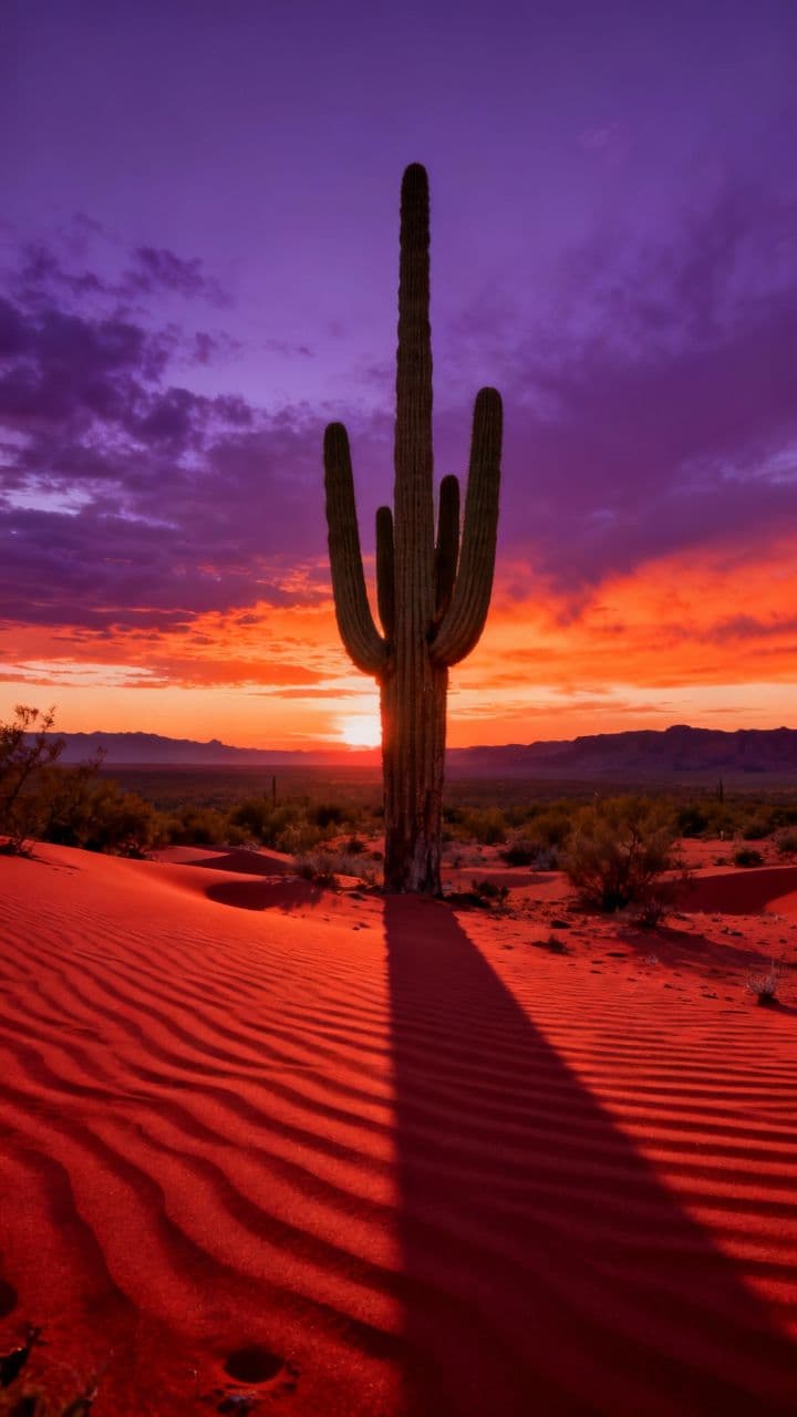 Moonlit Runes Over the Cactus Dunes