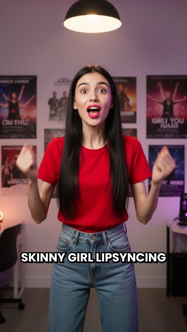 Skinny Girl Lip Syncs “Girl You Loud”
