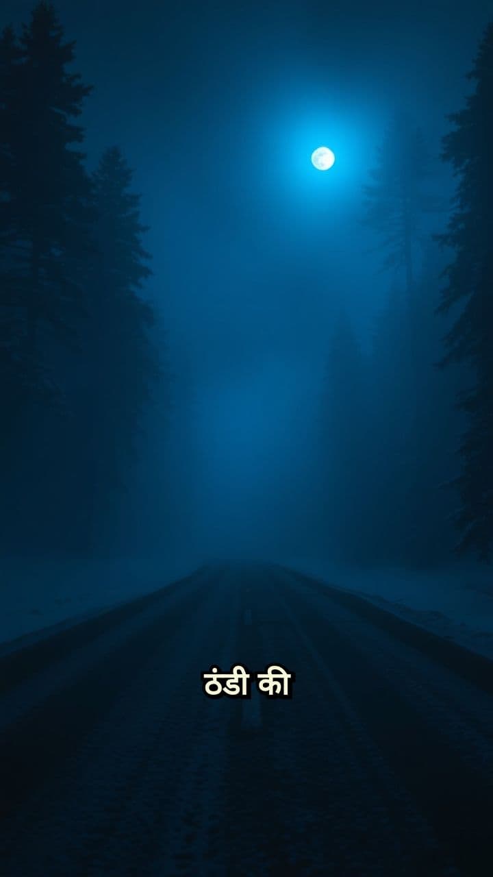 कोहरे की रात की सवारी