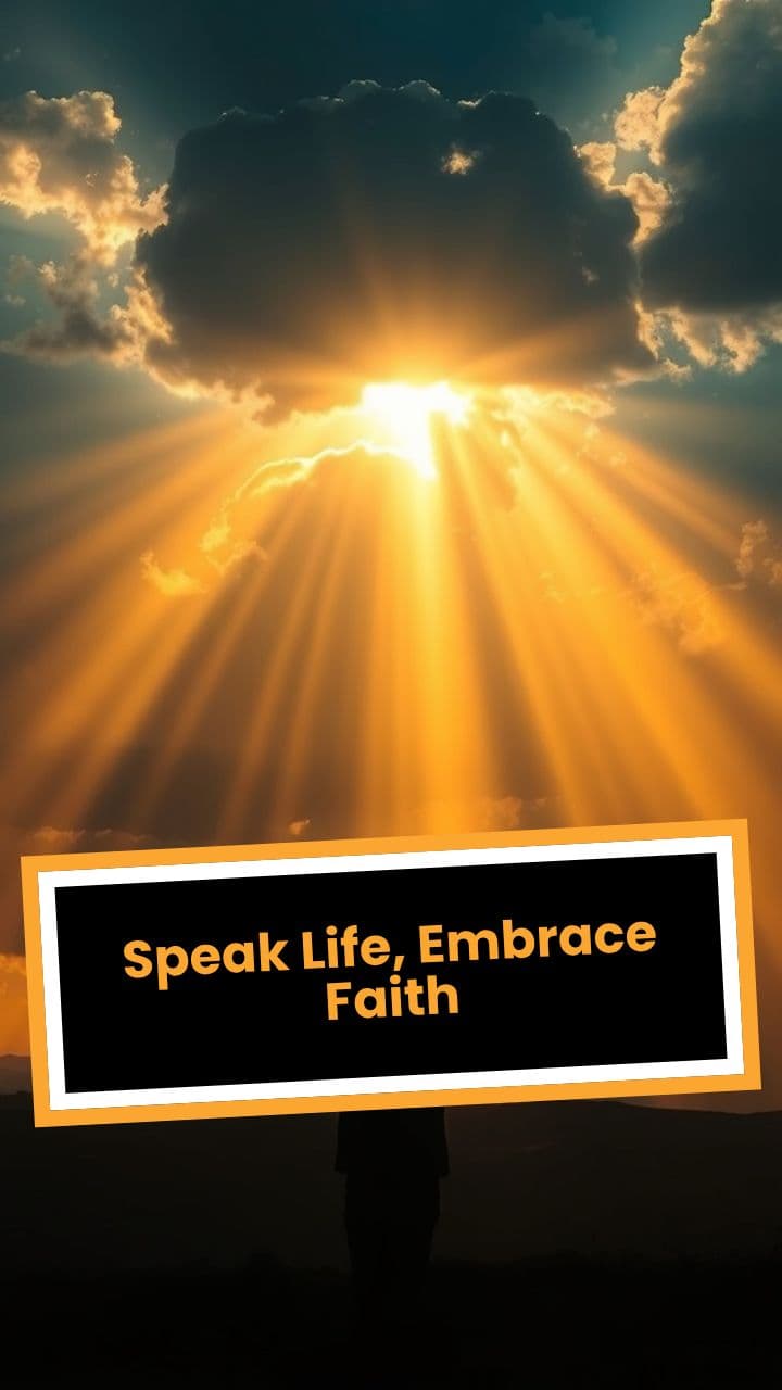 Speak Life, Embrace Faith