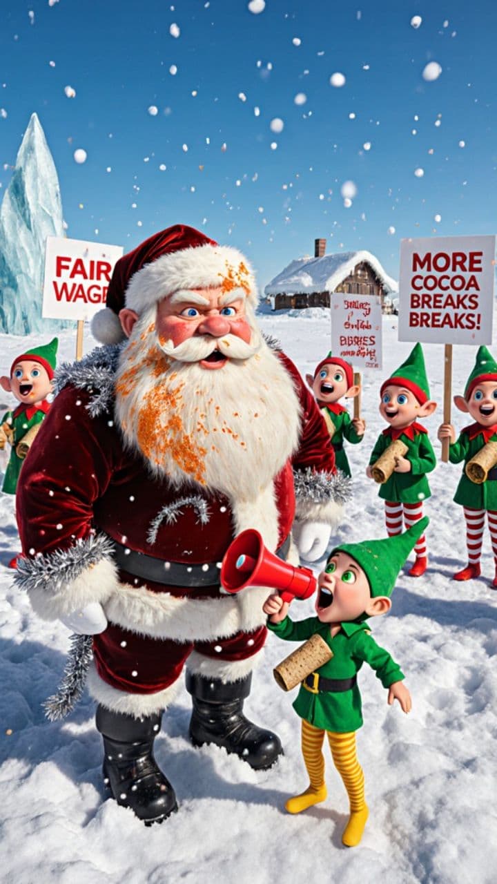 Santa's Union Strike: A Holiday Chaos