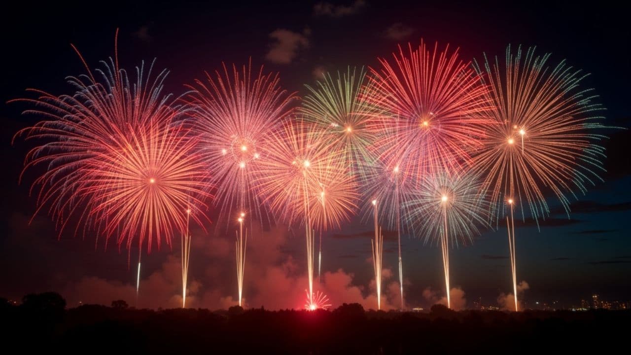 Colorful Fireworks Celebration Video