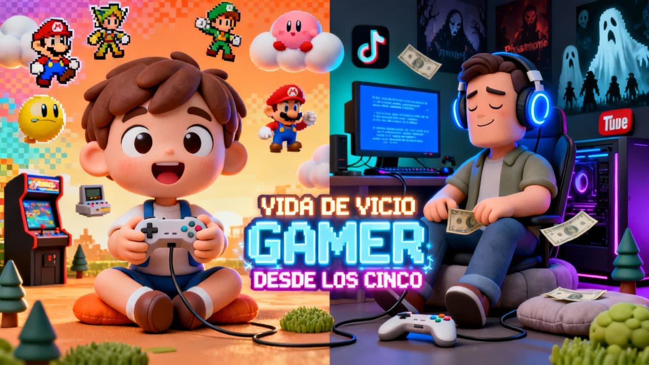 Vida de vicio gamer desde los cinco