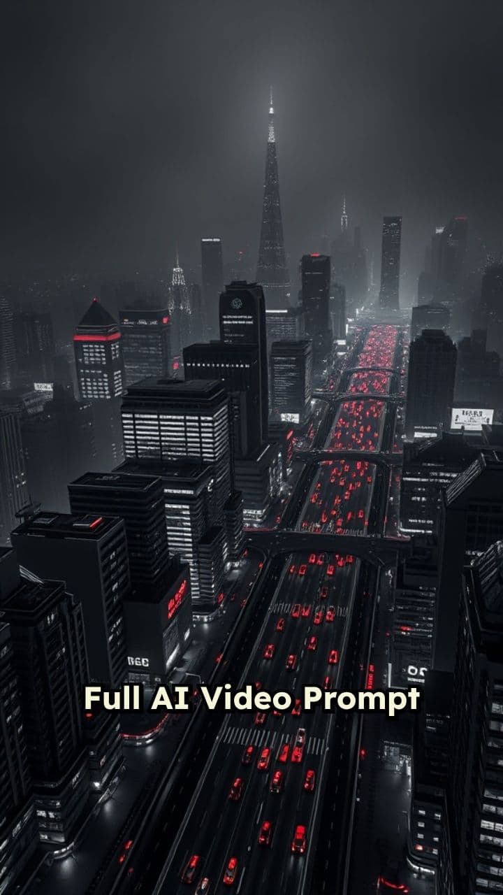 Red Lights in Monochrome City