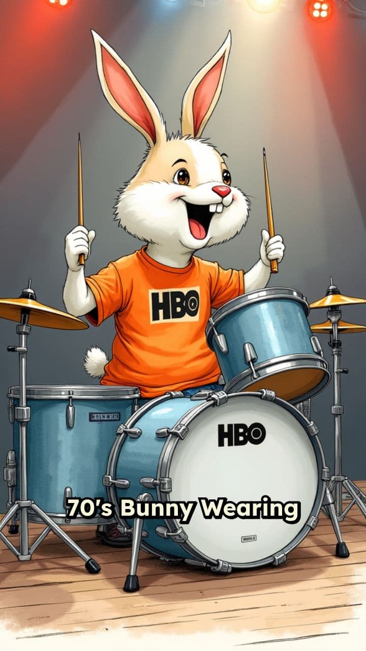 1970s Bunny at Disco with HBO Logo