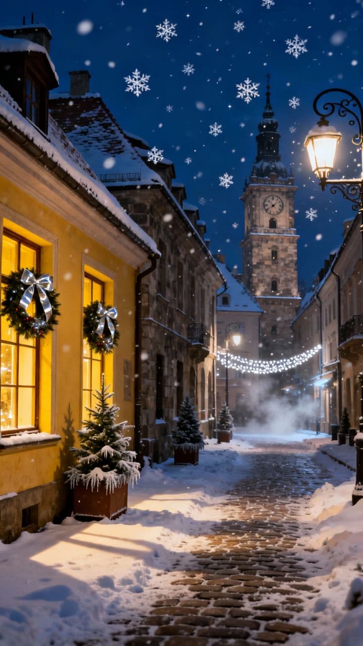 Новый год: луна апельсиновой долькой