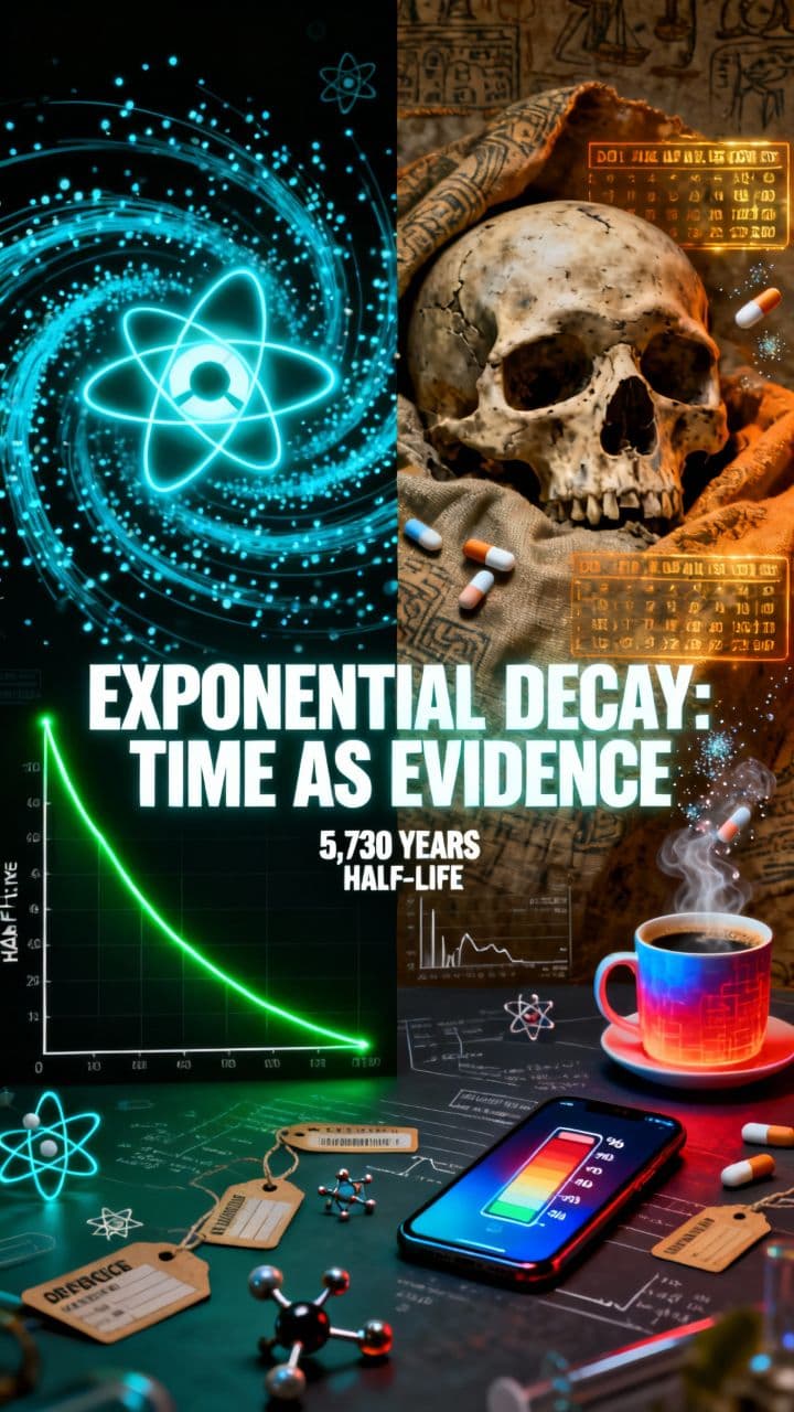 Exponential Decay: Time as Evidence