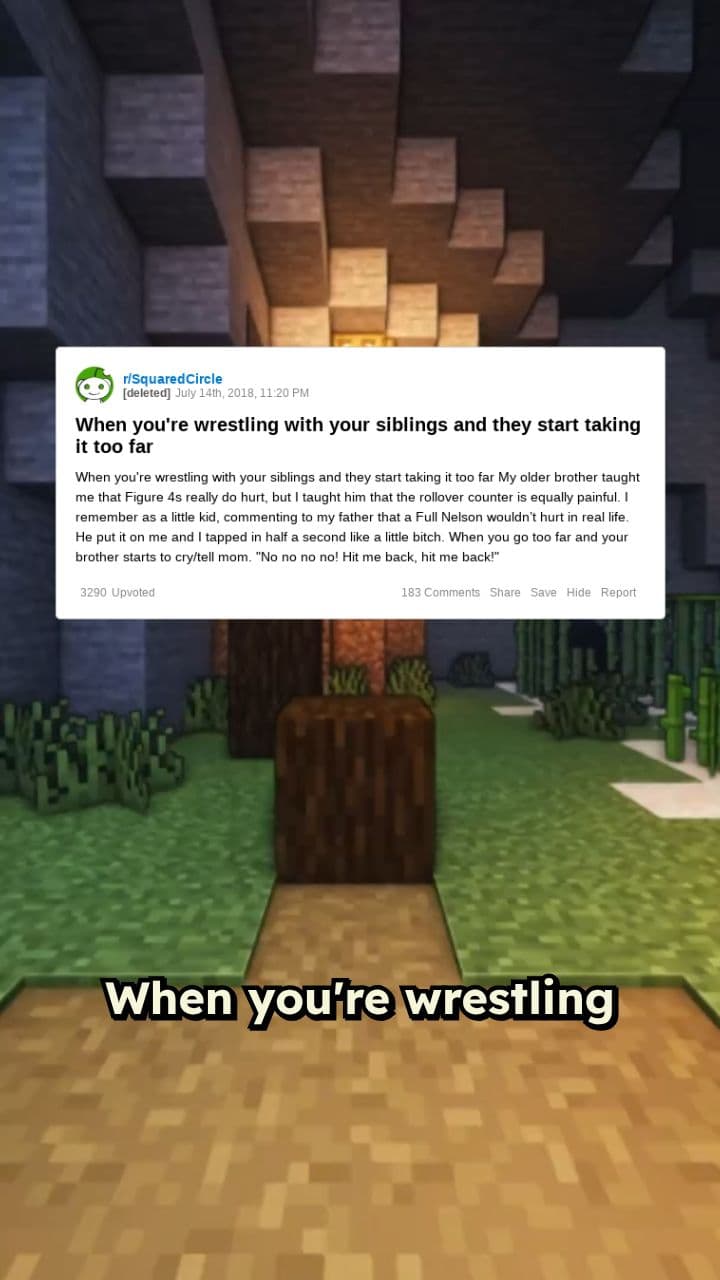 Sibling Wrestling: The Fine Line