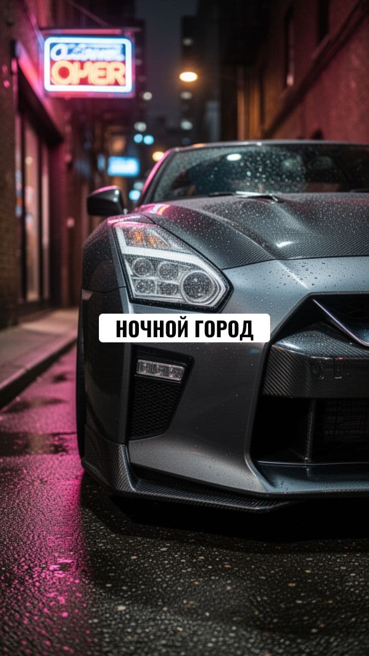 Nissan GT-R: Ночная Эстетика