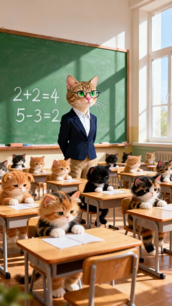 A Normal Day in Cat School