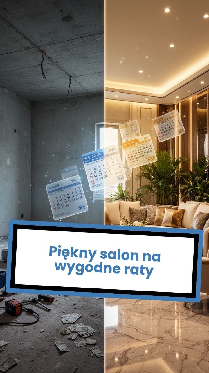 Piękny salon na wygodne raty