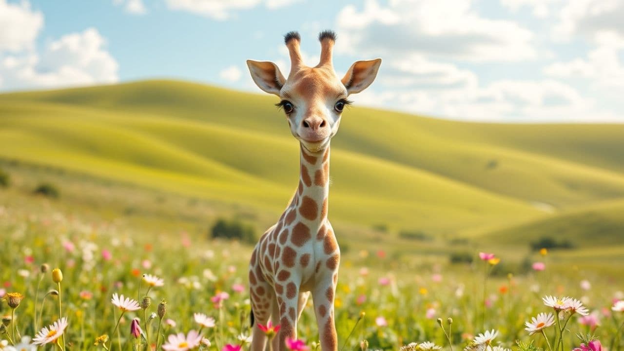 Розовенький жирафик и его песни