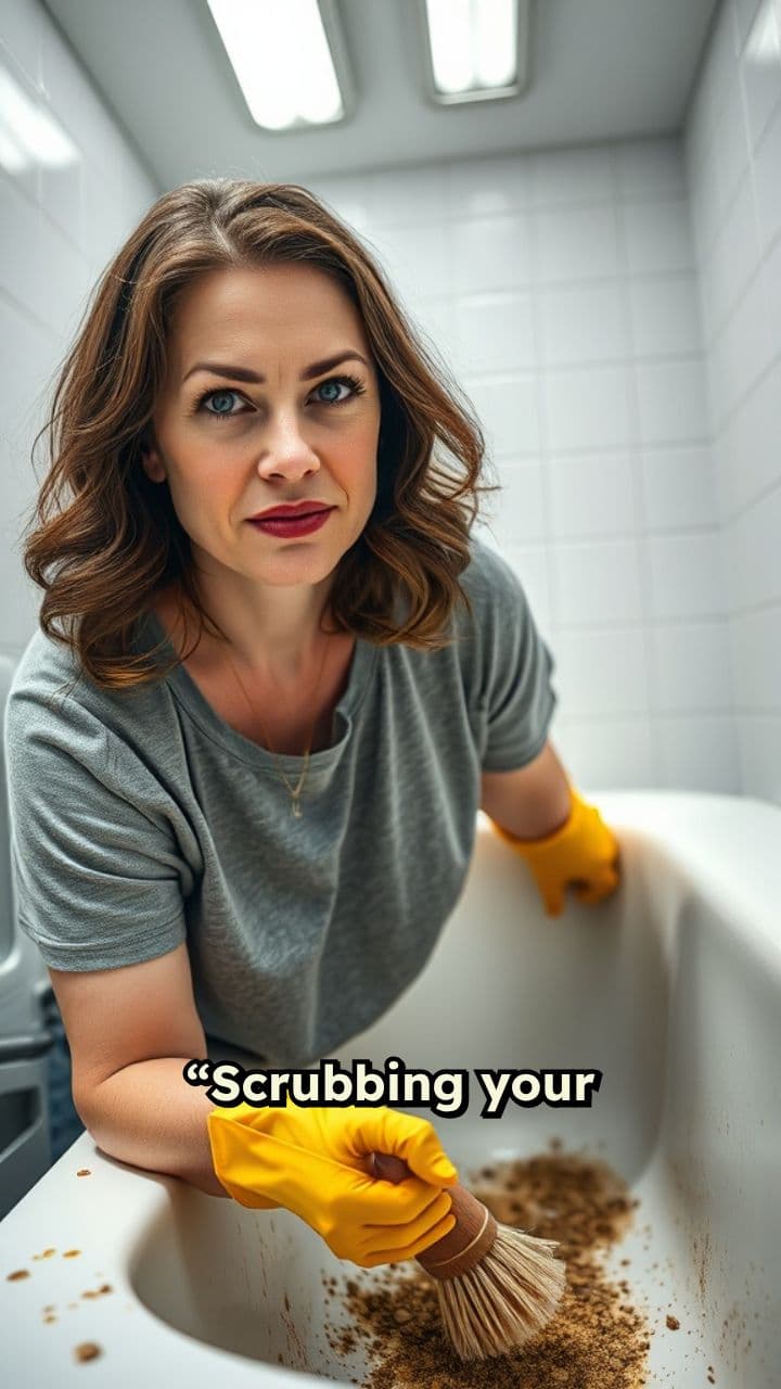 Effortless Bathtub Cleaning with Electric Brush