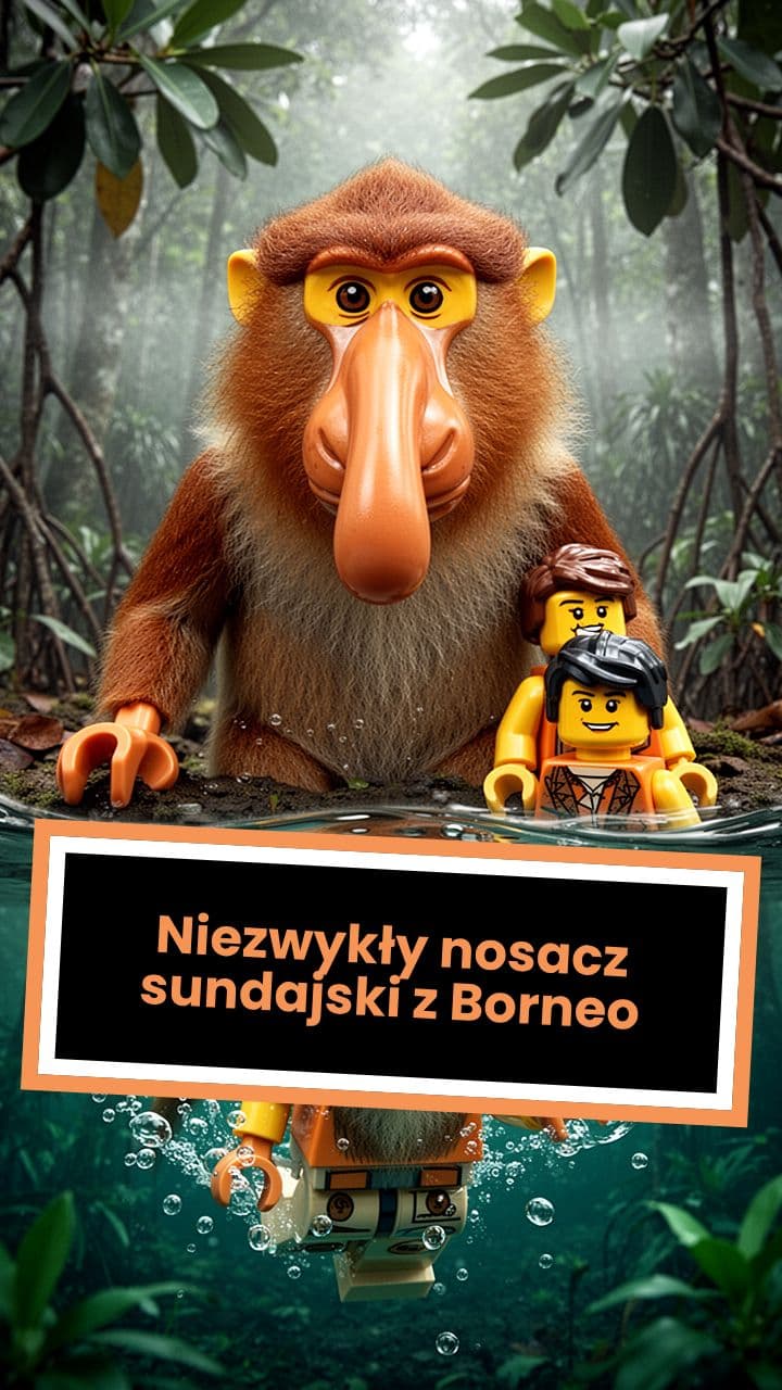 Niezwykły nosacz sundajski z Borneo