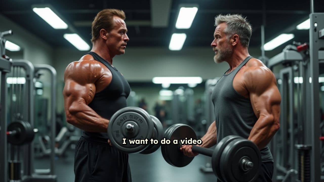 Lifting Weights with Arnold Schwarzenegger
