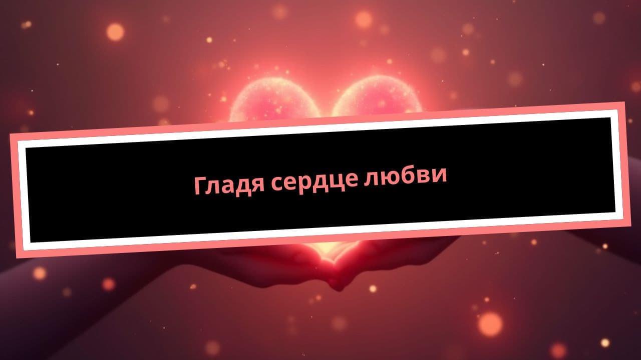 Гладя сердце любви