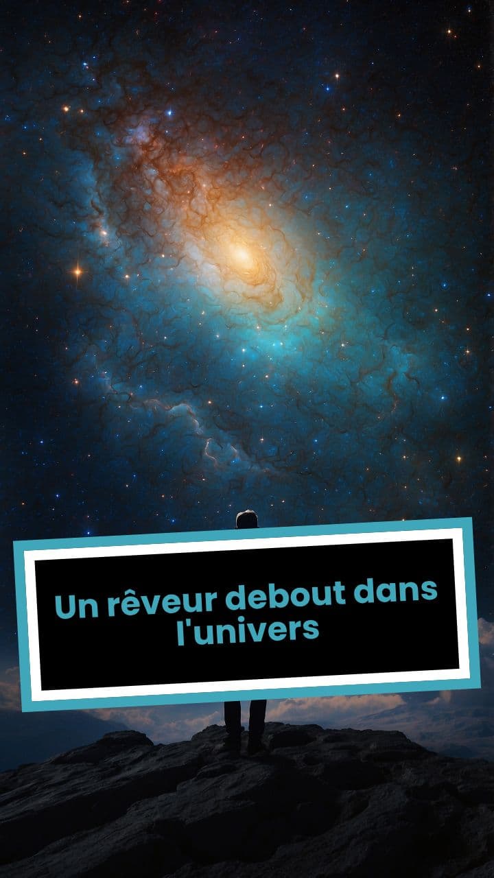 Un rêveur debout dans l'univers