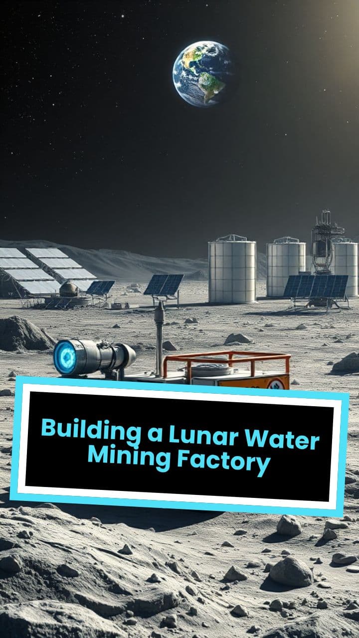 Building a Lunar Water Mining Factory