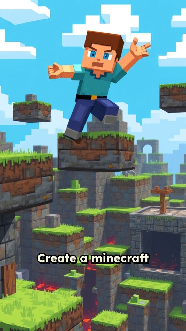 Minecraft Parkour Challenge in 60 Seconds