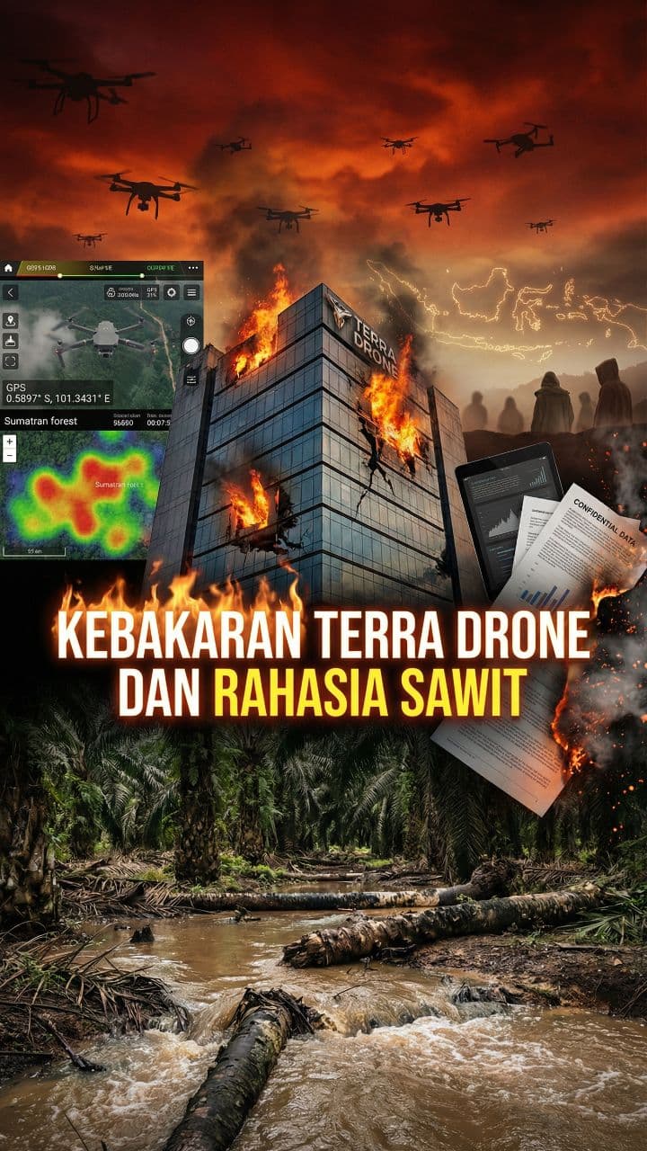 Kebakaran Terra Drone dan Rahasia Sawit