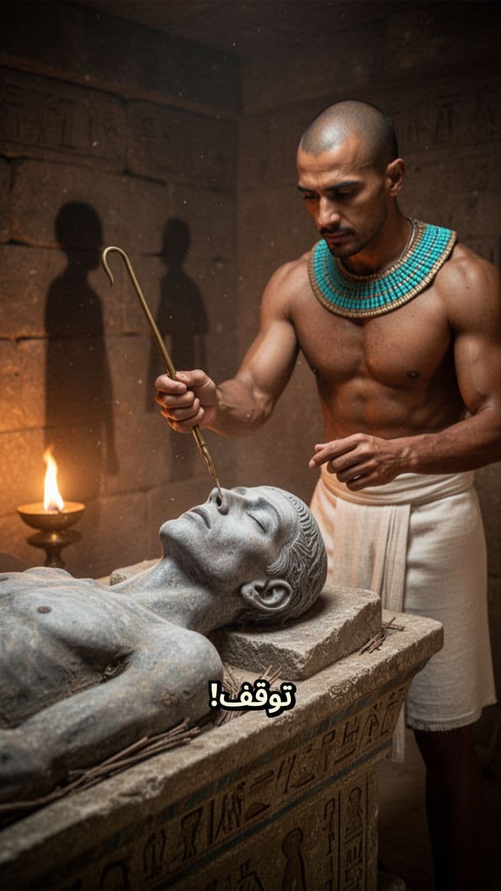 كيف سحب المصريون القدماء المخ؟