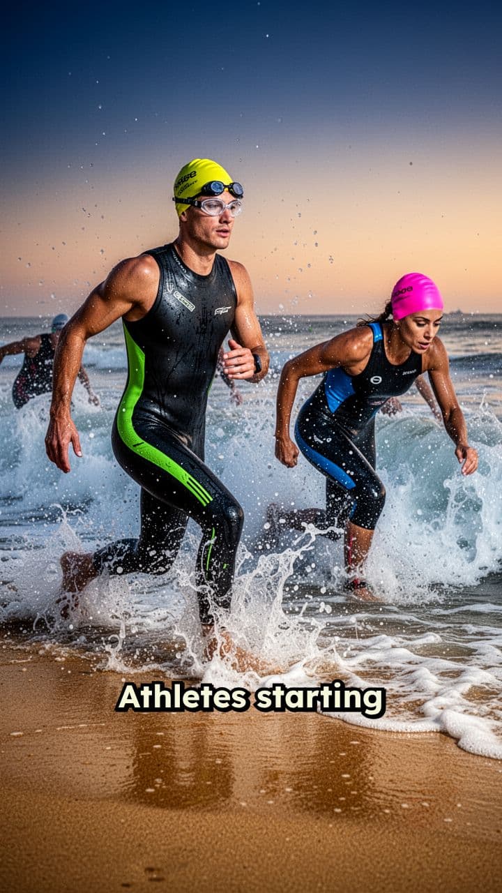 Triathlon Dawn Ocean Swim Start