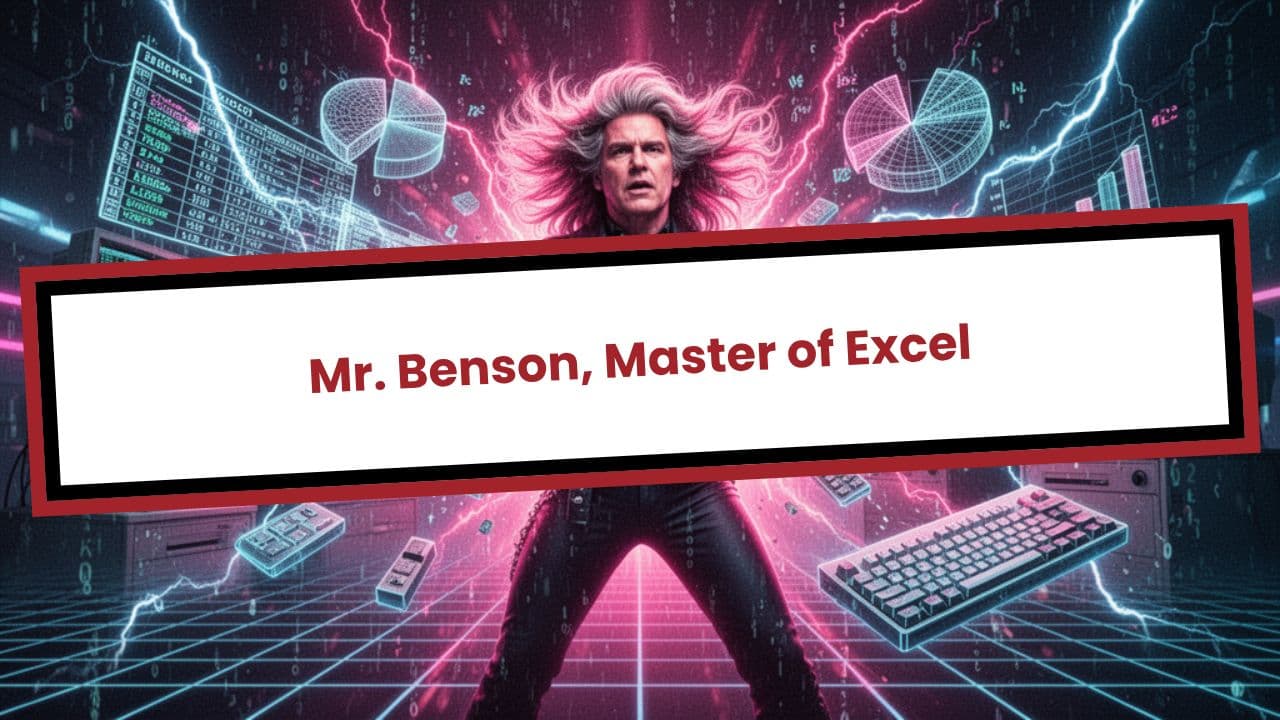 Mr. Benson, Master of Excel