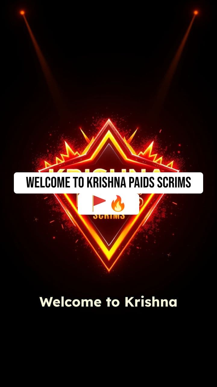 KRISHNA PAIDS SCRIMS - Epic Free Fire Esports Promo