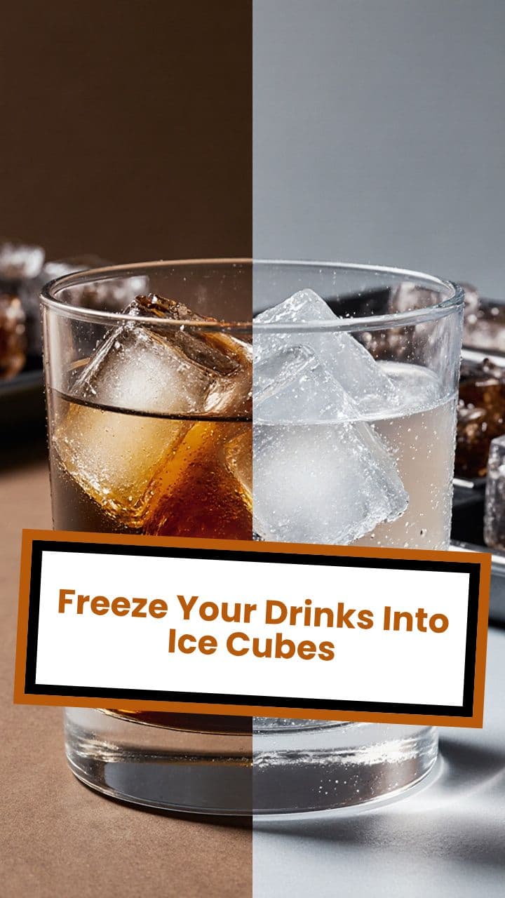 Freeze Your Drinks Into Ice Cubes