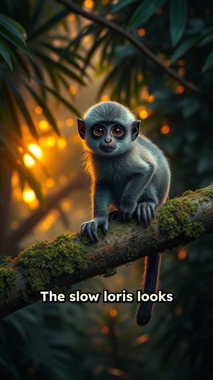 The Venomous Slow Loris: Nature's Cuddly Defender