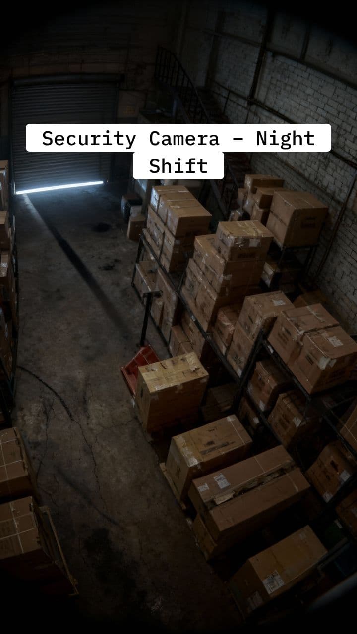 Warehouse Night Shift - Surveillance Footage Anomaly
