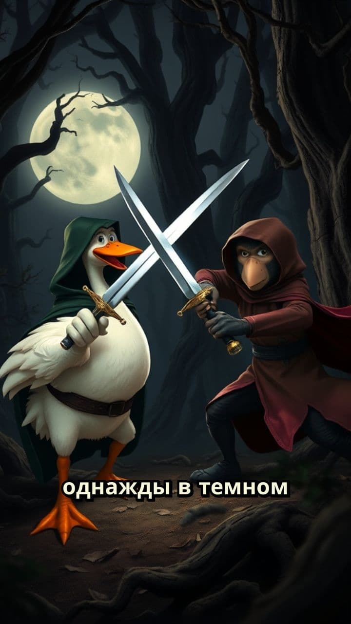 Эпичная битва ассасинов в лесу