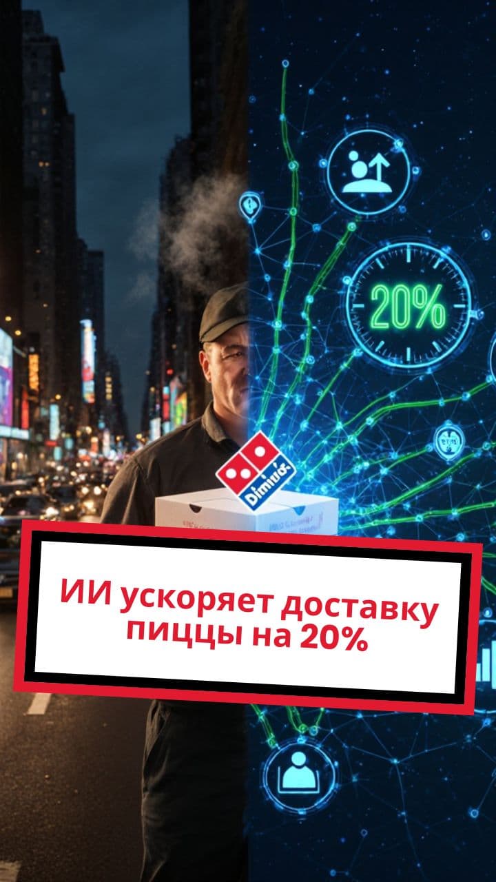 ИИ ускоряет доставку пиццы на 20%