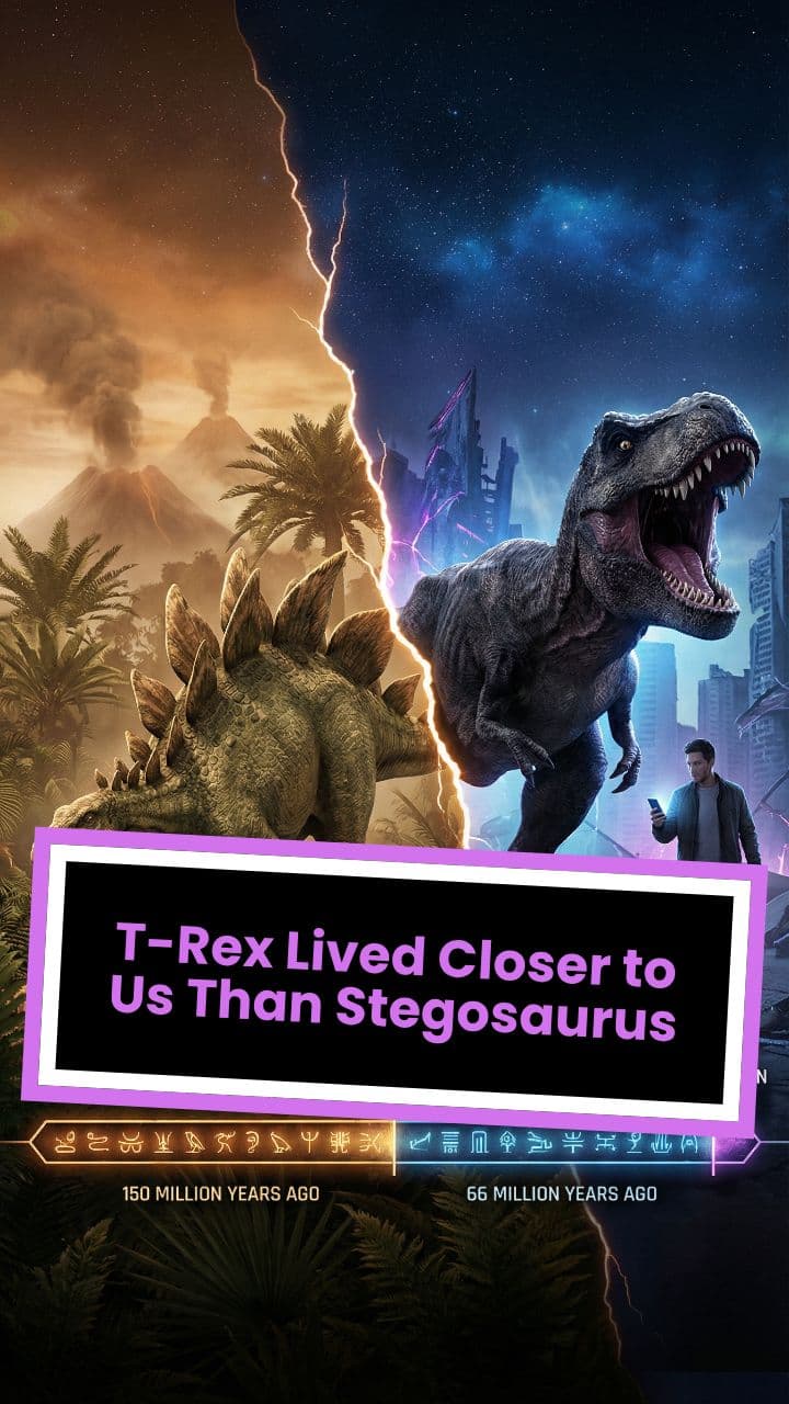 T-Rex Lived Closer to Us Than Stegosaurus