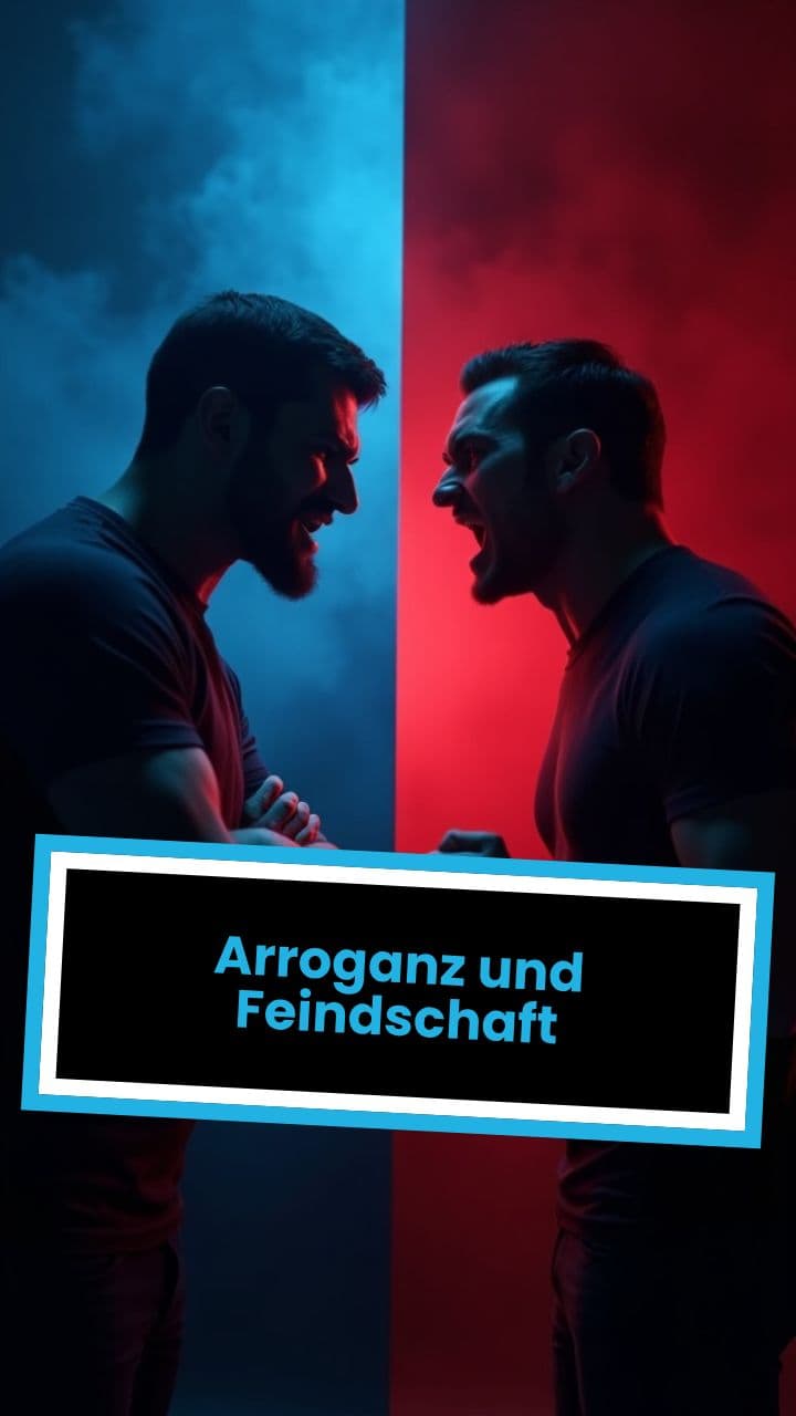 Arroganz und Feindschaft
