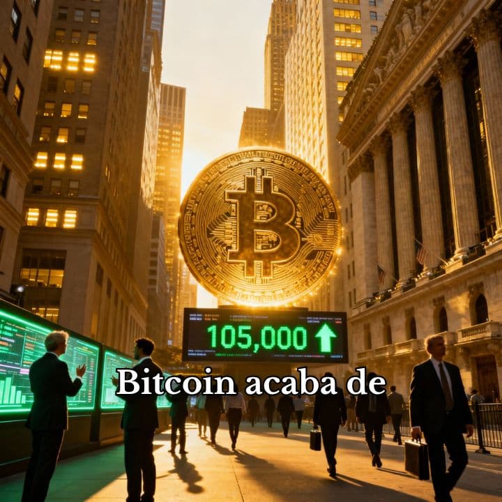 Bitcoin rompe récord y Wall Street invierte