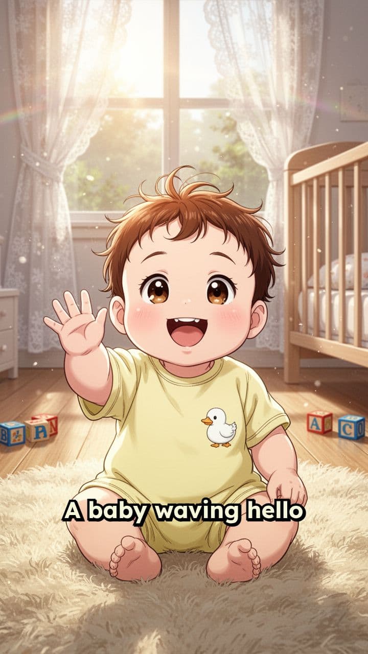 Smiling Baby Wave