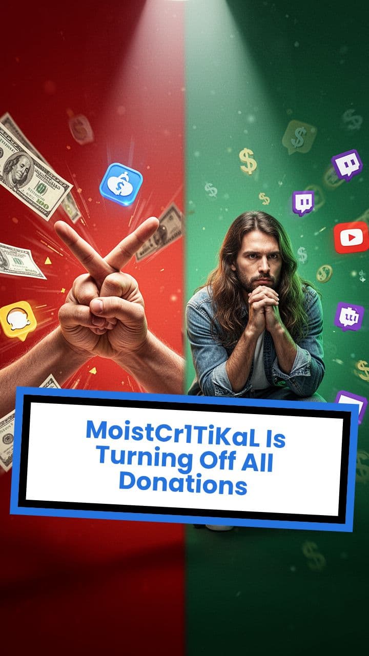 MoistCr1TiKaL Is Turning Off All Donations