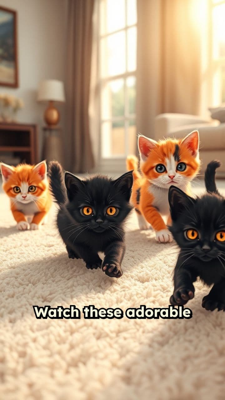 Adorable Playful Kittens