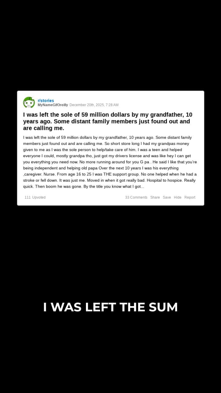 Inherited $59M, Family Demands Money